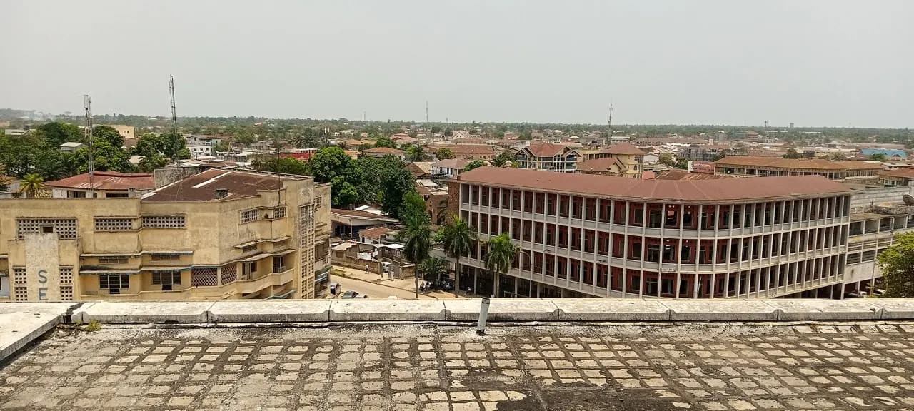 Vue de la ville de Kisangani